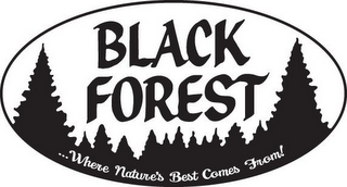 BLACK FOREST ...WHERE NATURE'S BEST COMES FROM! logo