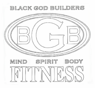 BLACK GOD BUILDERS BGB MIND  SPIRIT BODY FITNESS logo