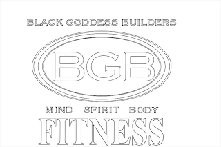 BLACK GODDESS BUILDERS BGB MIND SPIRIT BODY FITNESS logo