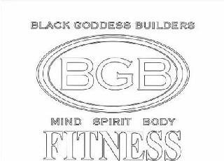 BLACK GODDESS BUILDERS BGB MIND SPIRIT BODY FITNESS logo