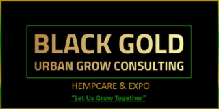 BLACK GOLD URBAN GROW CONSULTING HEMPCARE & EXPO LET US GROW TOGETHER logo
