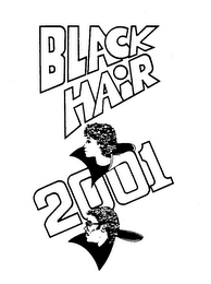 BLACK HAIR 2001 logo