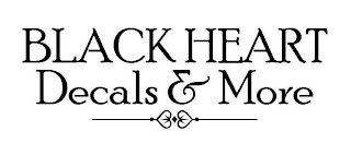 BLACK HEART DECALS & MORE logo