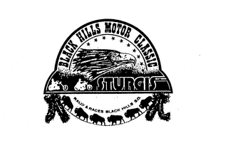 BLACK HILLS MOTOR CLASSIC STURGIS RALLY & RACES BLACK HILLS S.D. logo