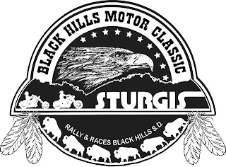 BLACK HILLS MOTOR CLASSIC STURGIS RALLY& RACES BLACK HILLS S.D. logo