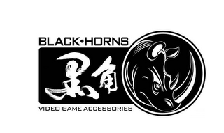 BLACK HORNS,VIDEO GAME ACCESSORIES logo