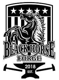 BLACK HORSE FORGE 2018 EST. logo