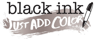 BLACK INK JUST ADD COLOR logo