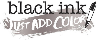 BLACK INK JUST ADD COLOR logo