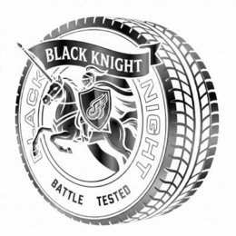 BLACK KNIGHT BATTLE TESTED BLACK KNIGHT logo