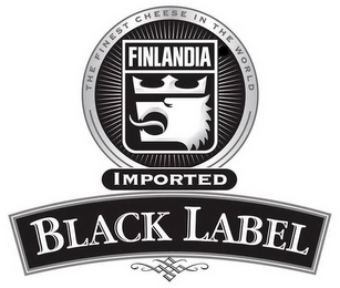 BLACK LABEL FINLANDIA IMPORTED THE FINEST CHEESE IN THE WORLD logo