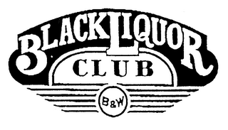 BLACK LIQUOR CLUB B & W logo