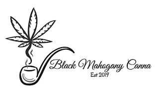 BLACK MAHOGANY CANNA EST 2019 logo