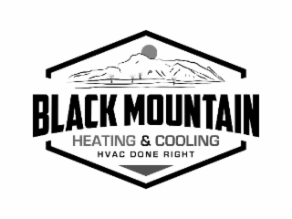 BLACK MOUNTAIN HEATING & COOLING HVAC DONE RIGHT logo