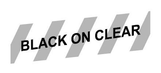 BLACK ON CLEAR logo