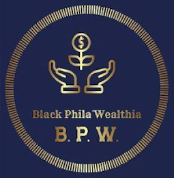 BLACK PHILA WEALTHIA B.P.W. logo