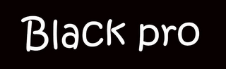 BLACK PRO logo