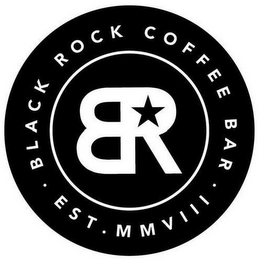 BLACK ROCK COFFEE BAR · EST. MMVIII · BR logo