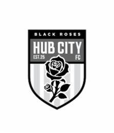 BLACK ROSES HUB CITY EST.25 FC logo