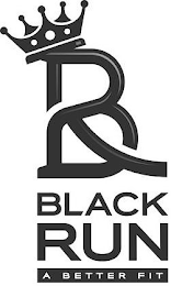 BLACK RUN - A BETTER FIT logo