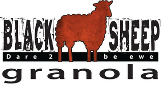 BLACK SHEEP GRANOLA - DARE 2 BE EWE logo
