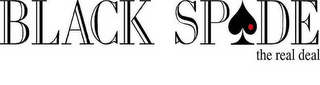 BLACK SPADE THE REAL DEAL logo