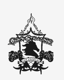 BLACK STALLIONS M C LOS ANGELES logo
