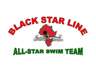 BLACK STAR LINE ALL-STAR SWIM TEAM logo