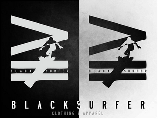 BLACK SURFER BLACK SURFER BLACKSURFER CLOTHING & APPAREL logo