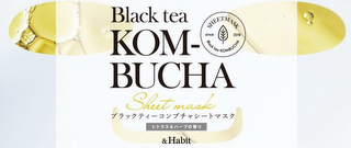 BLACK TEA KOMBUCHA SHEET MASK SINCE 2018 BLACK TEA KOMBUCHA SHEET MASK &HABIT