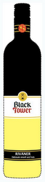 BLACK TOWER RIVANER DELICIOUSLY SMOOTH AND FRUITY REH KENDERMANN AWARD WINNING WINES logo