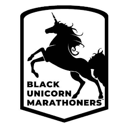 BLACK UNICORN MARATHONERS logo