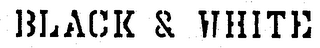 BLACK & WHITE logo