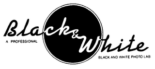 BLACK & WHITE A PROFESSIONAL BLACK AND WHITE PHOTO LAB logo