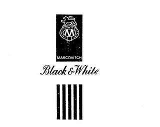 BLACK & WHITE MARCOVITCH ESTABLISHED A CENTURY logo