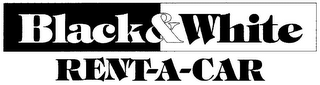 BLACK & WHITE RENT-A-CAR logo
