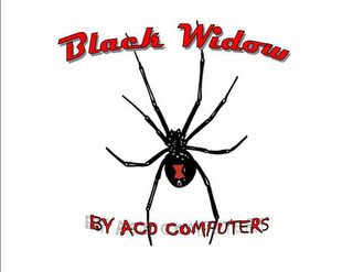 BLACK WIDOW BY ACD COMPUTERS logo