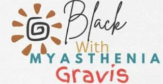 BLACK WITH MYASTHENIA GRAVIS logo