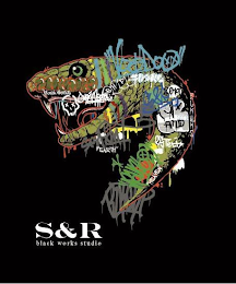 BLACK WORKS 2019 S AND R EARTH HEAVEN S & R BLACK WORKS STUDIO logo