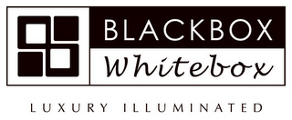 BLACKBOX WHITEBOX LUXURY ILLUMINATED logo