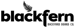 BLACKFERN BACKYARD BOARD CO. logo