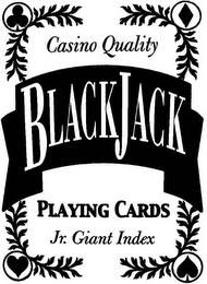 BLACKJACK PLAYING CARDS CASINO QUALITY JR. GIANT INDEX logo