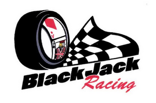 BLACKJACK RACING A J logo