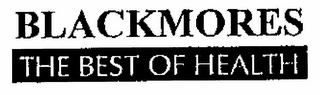 BLACKMORES THE BEST OF HEALTH logo