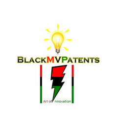 BLACKMVPATENTS ART OF NNOVATION logo