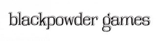 BLACKPOWDER GAMES logo