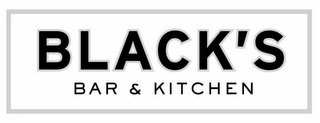 BLACK'S BAR & KITCHEN logo