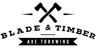 BLADE & TIMBER AXE THROWING logo