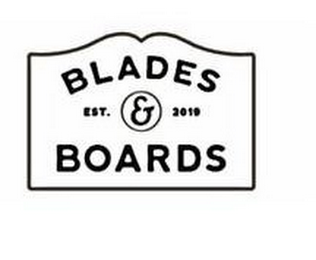 BLADES & BOARDS EST. 2019 logo