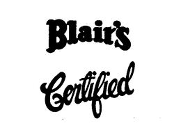 BLAIR'S CERTIFIED logo